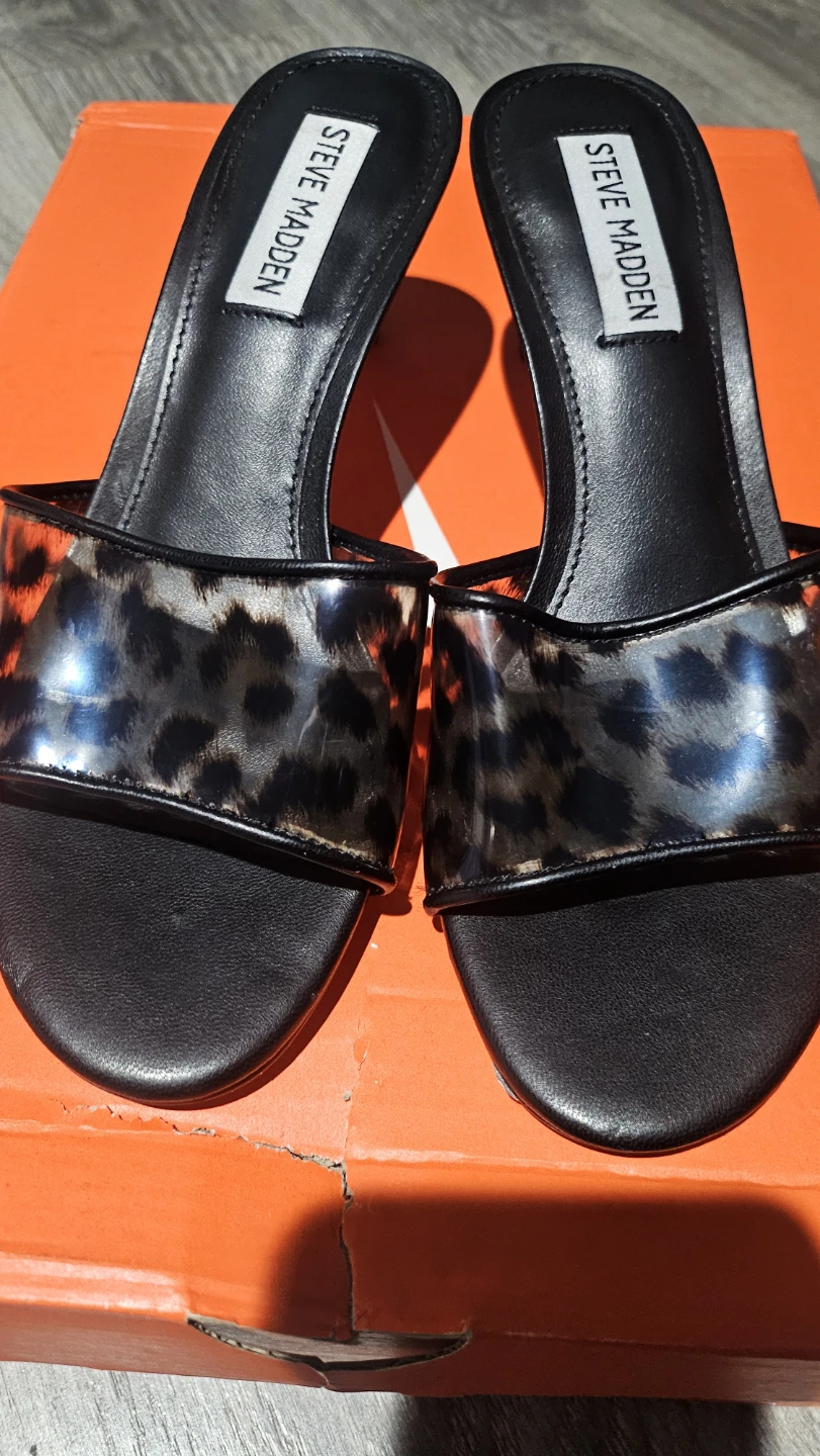 Steve Madden Leopard Print Heeled Mules - photo 2