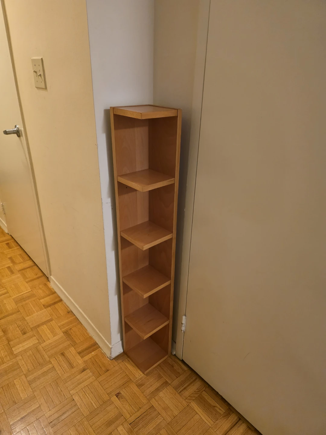 Ikea Light Wood Corner Shelf Unit - photo 3