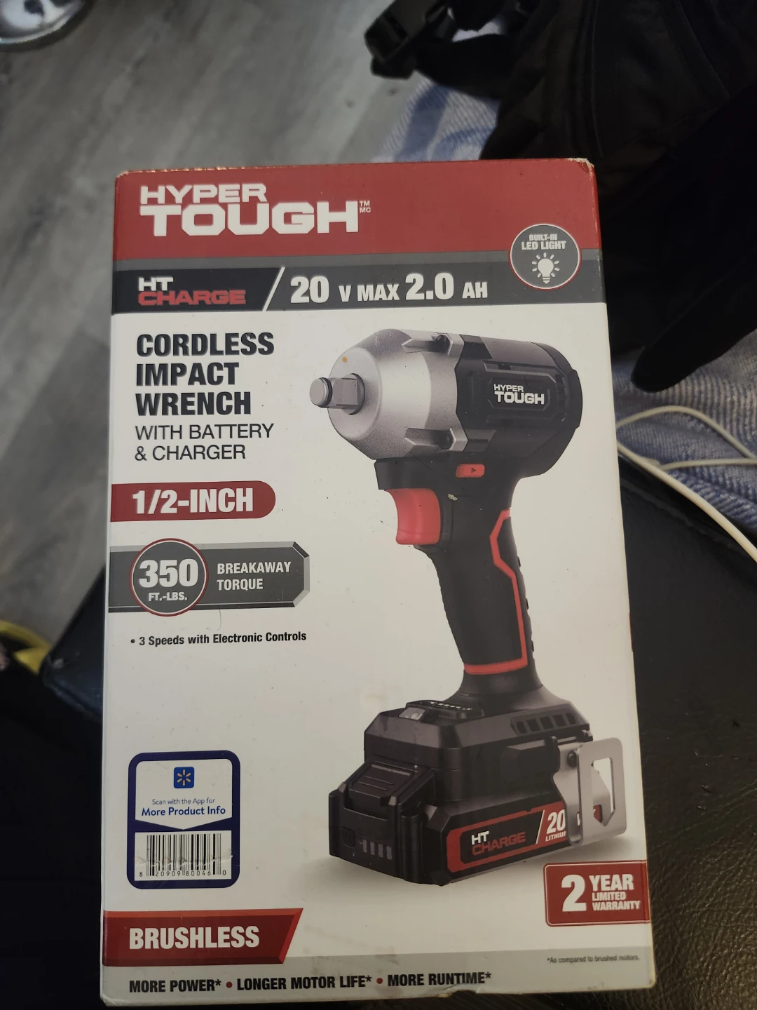 Brand new Hyper Tough 20V Max 1/2-inch Cordless Impact Wrench