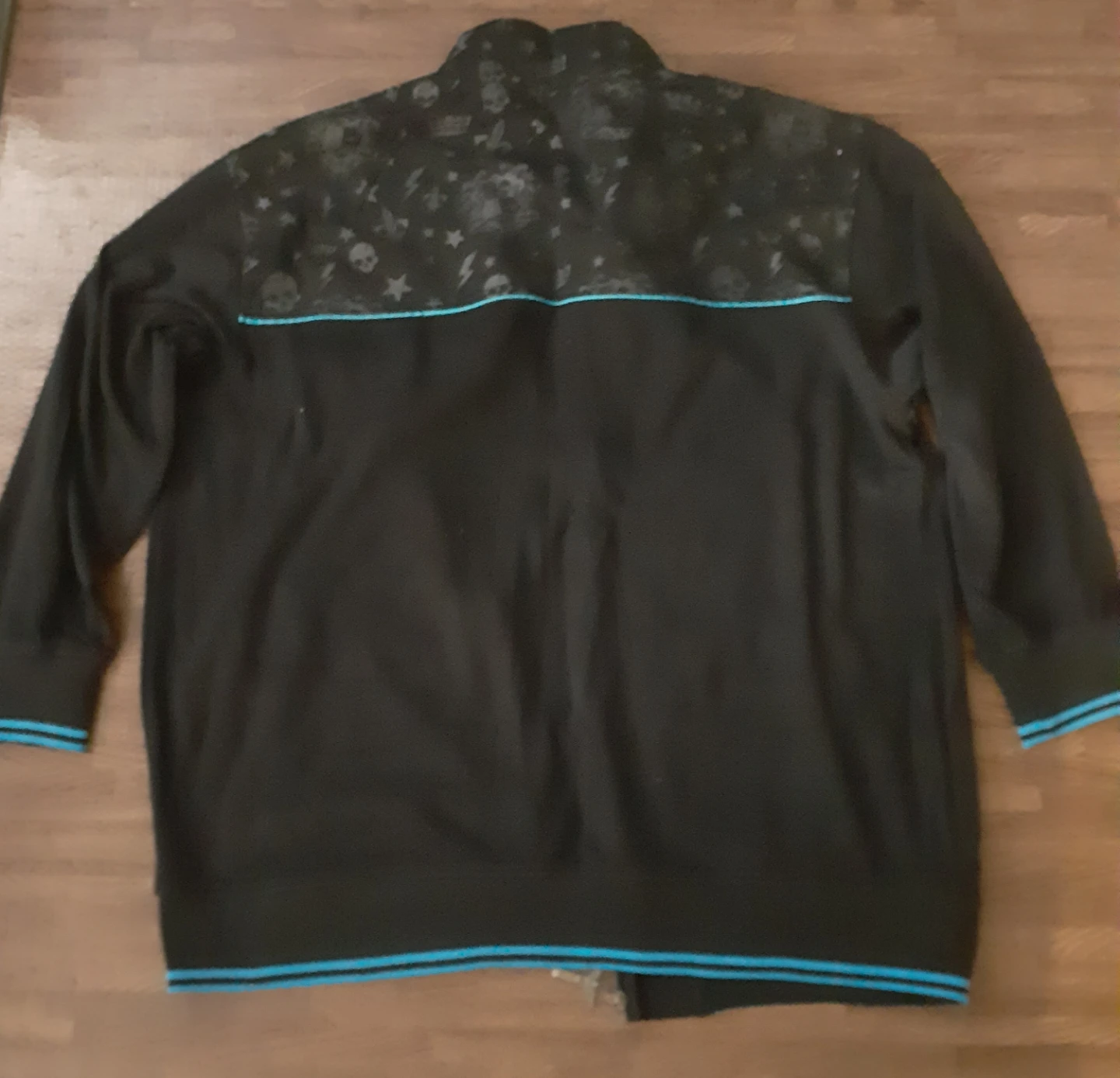 Avirex Black Zipper Jacket Size VINTAGE Y2K - photo 2