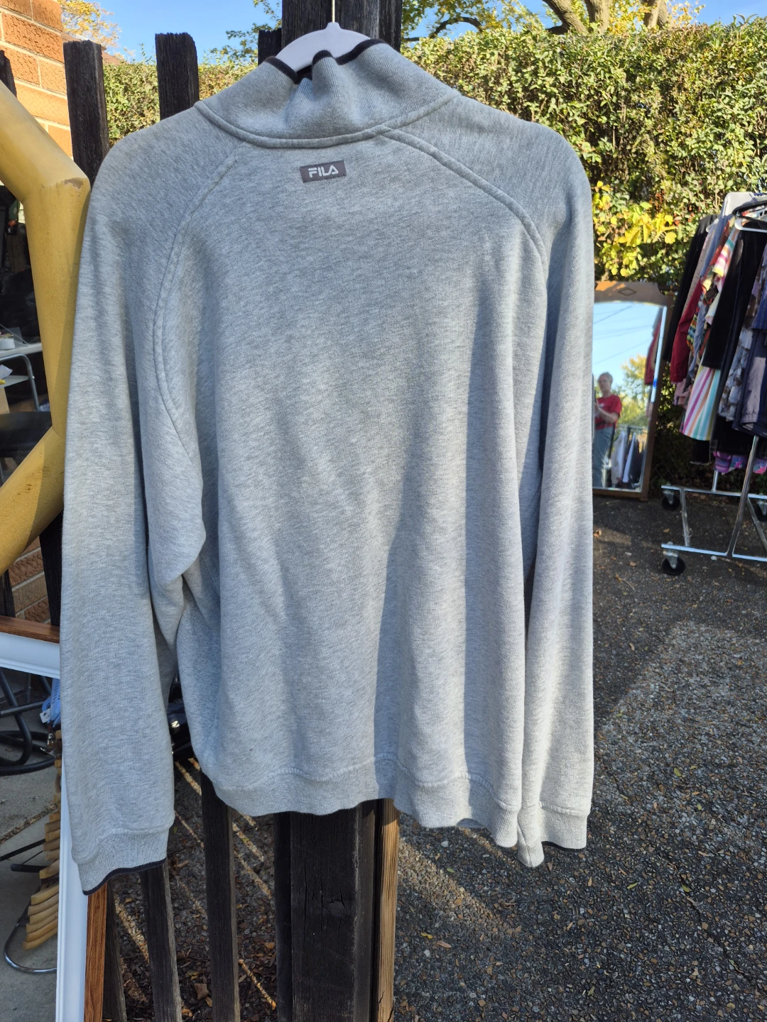 FILA Gray Quarter-Zip Pullover - photo 2