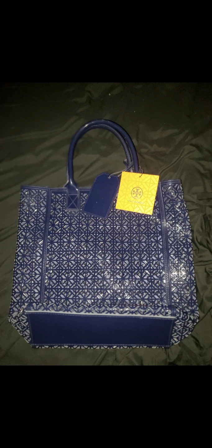 Tory Burch Navy Fragrance Collection Gift Tote - photo 3