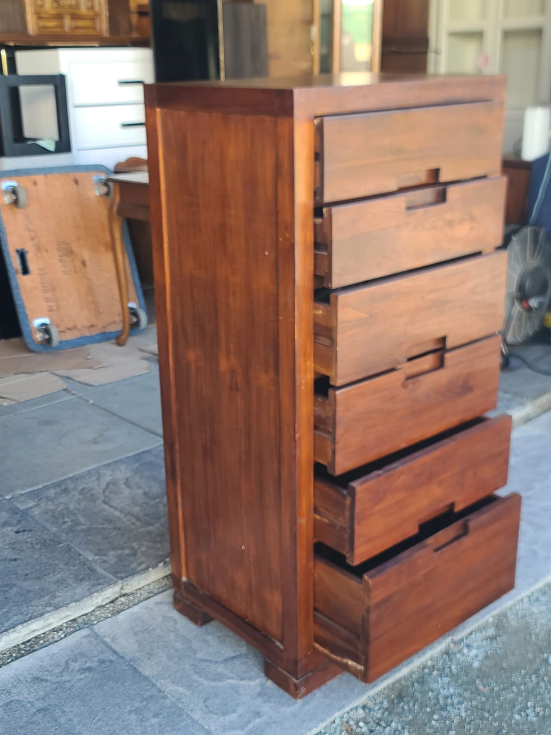 6-Drawer Wood Tallboy Chest - photo 4