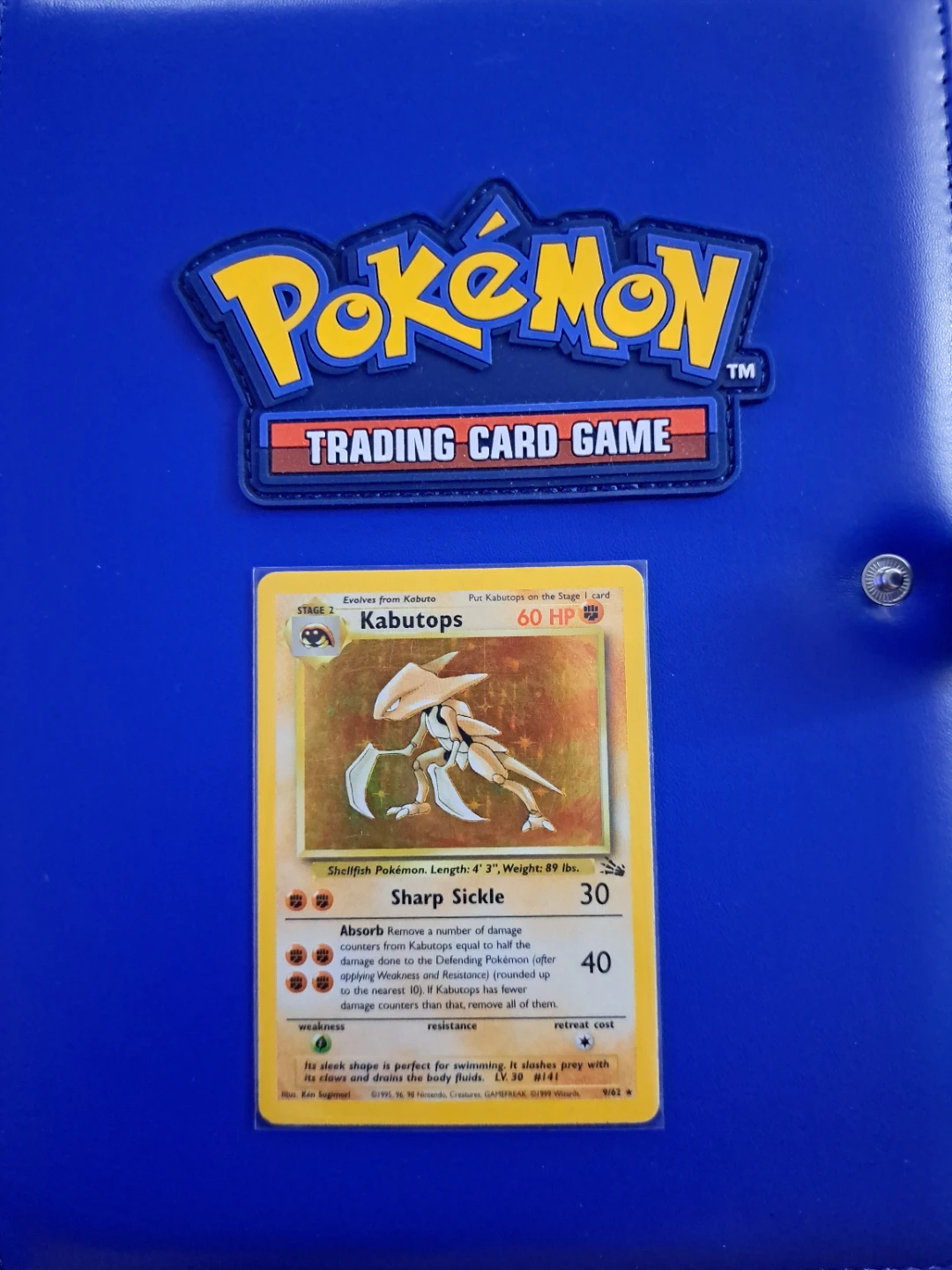 Kabutops Fossil Holo Rare 9 HP