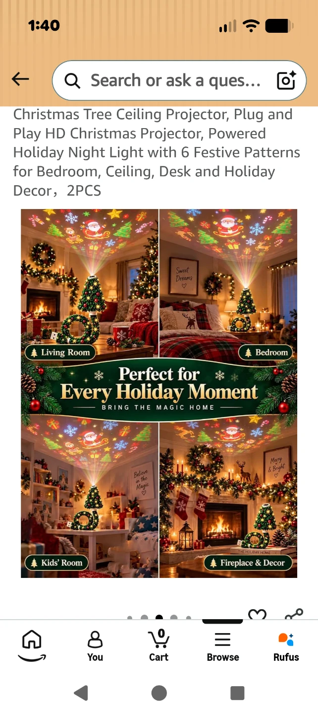 Christmas tree ceiling projectors  brand new CASH ONLY AS IS - photo 4