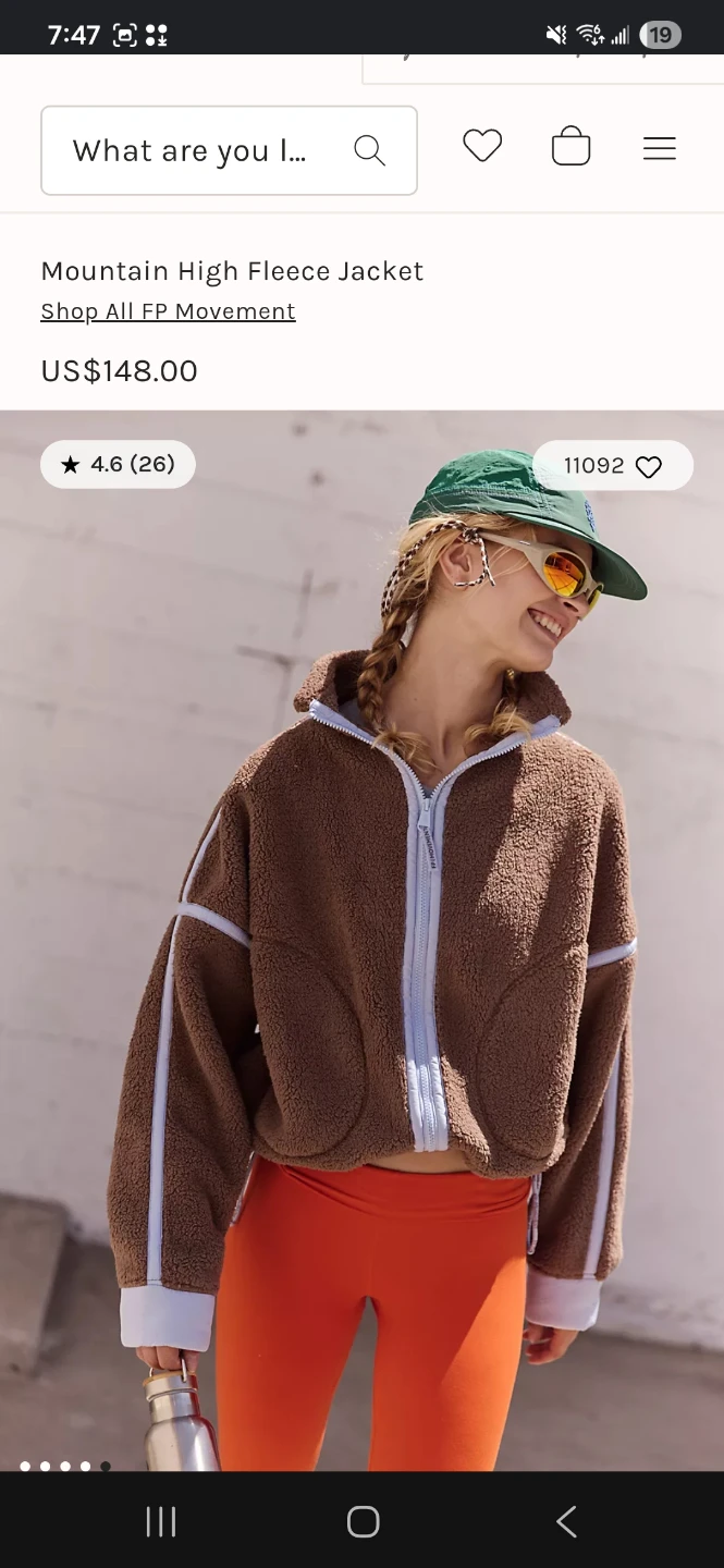 Brand New Free People Movement Mountain High Fleece Jacket S