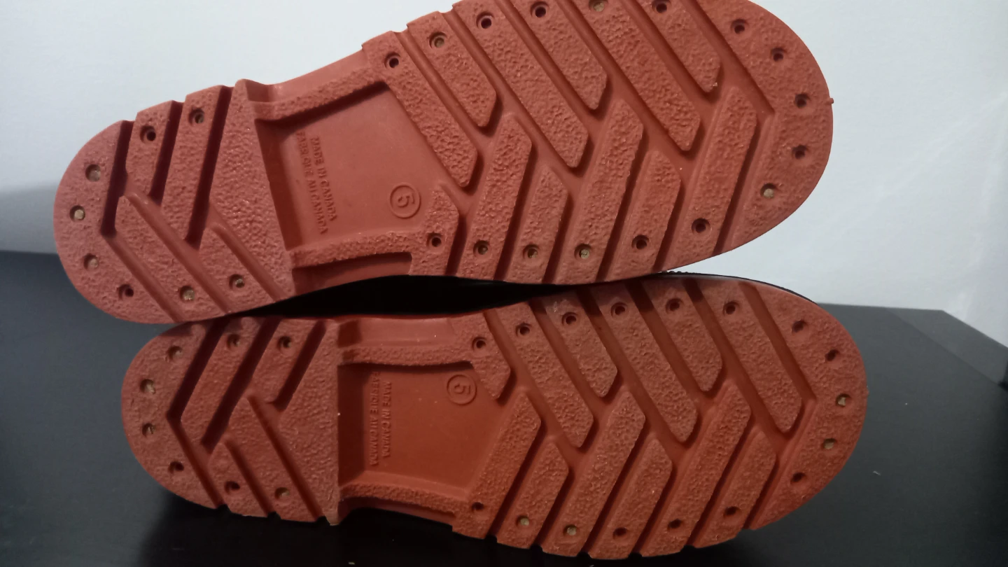 Black Rubber Rain/snow Boots Size 5 - photo 3