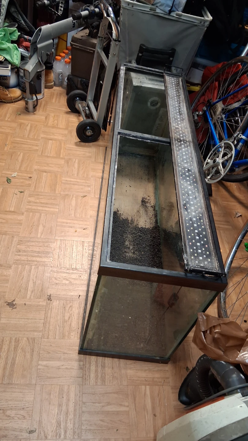 Large Glass Aquarium Tank with LED Light - photo 2