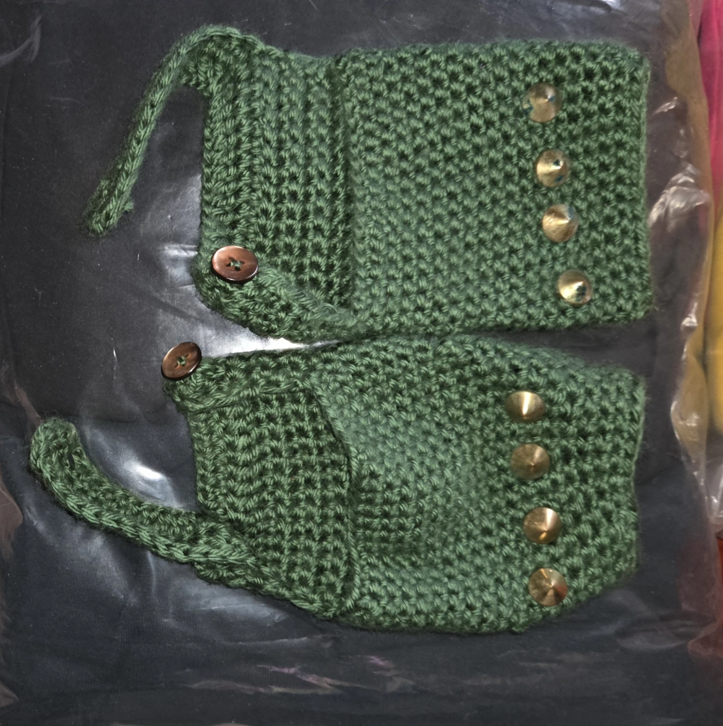 Handmade Punk Studded Knit Gloves - photo 5