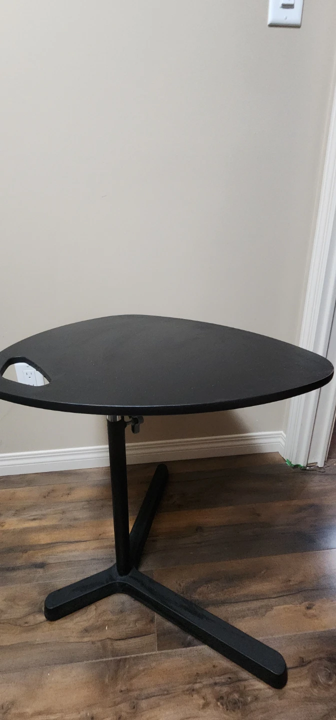 Black adjustable side table - photo 2
