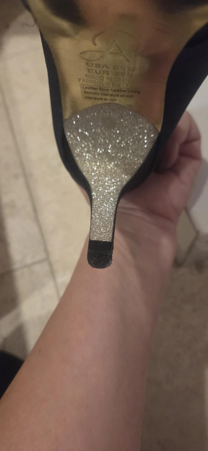 Adrianna Papell Black Peep Toe Heels - photo 5