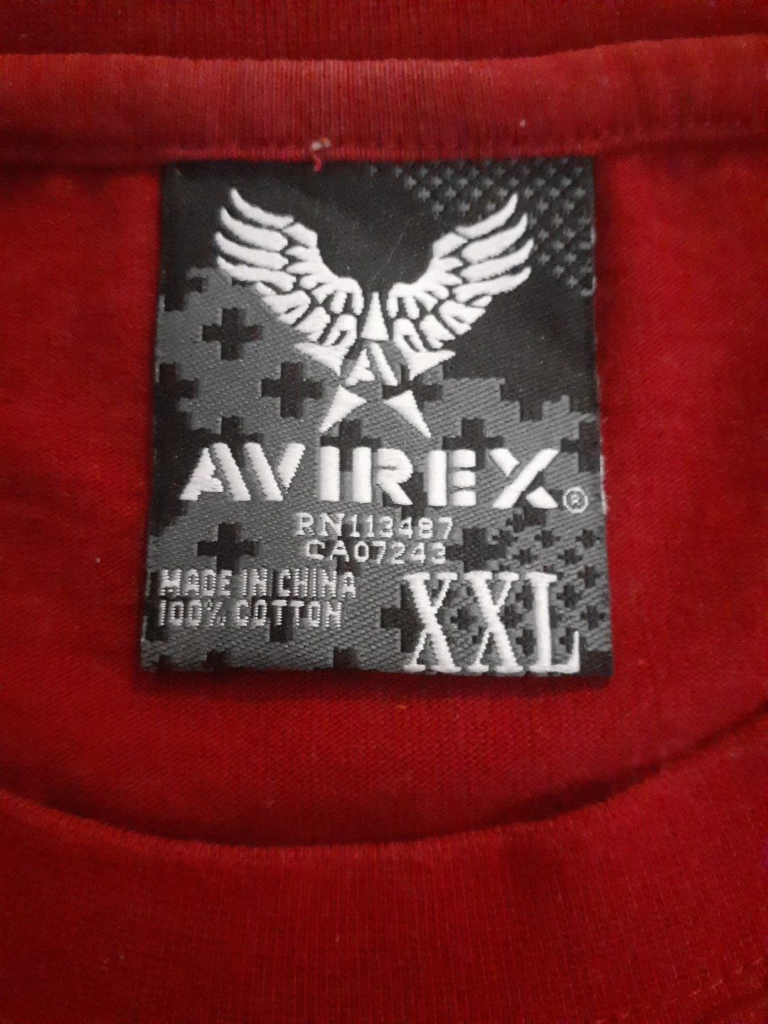 Avirex Red Graphic T-Shirt XXL VINTAGE Y2K - photo 3