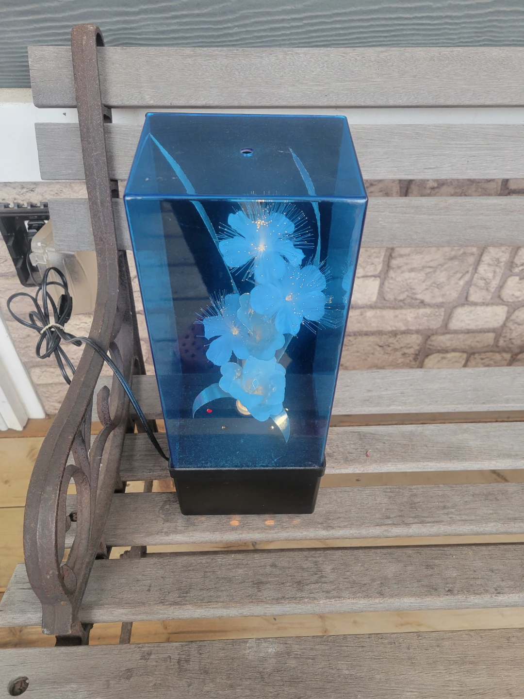 Vintage Fiber Optics Color Changing Lamp and Music Box (Working) - photo 4