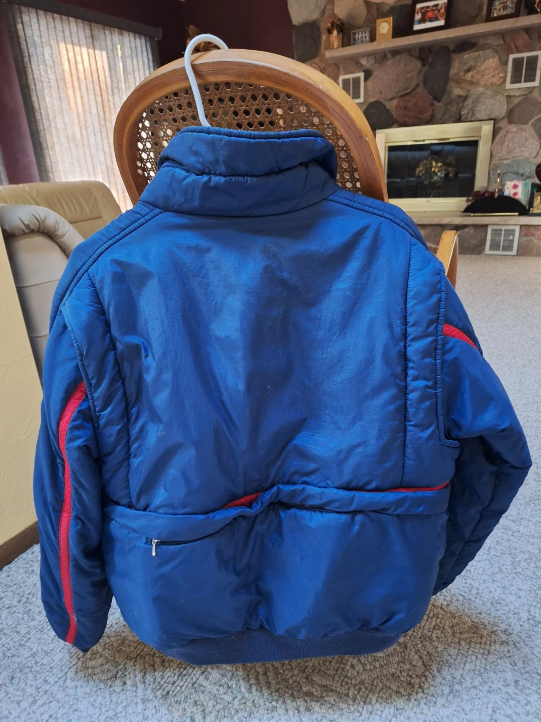 XL Men's Blue and Red Winter Jacket - photo 2