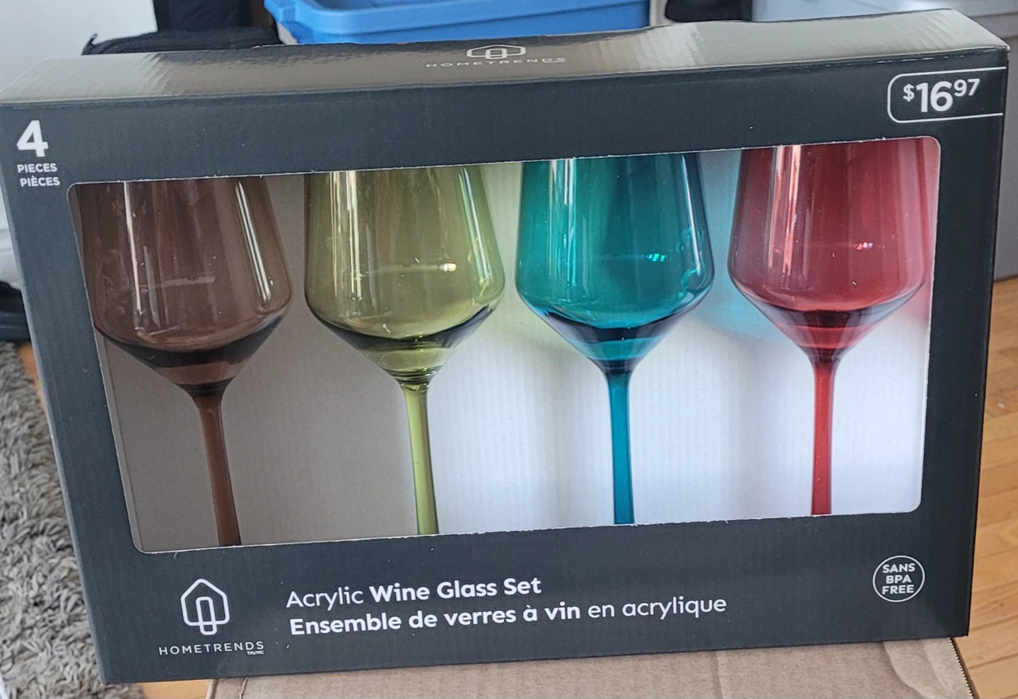 Hometrends Acrylic Wine Glass Set (4 Pieces) - photo 3