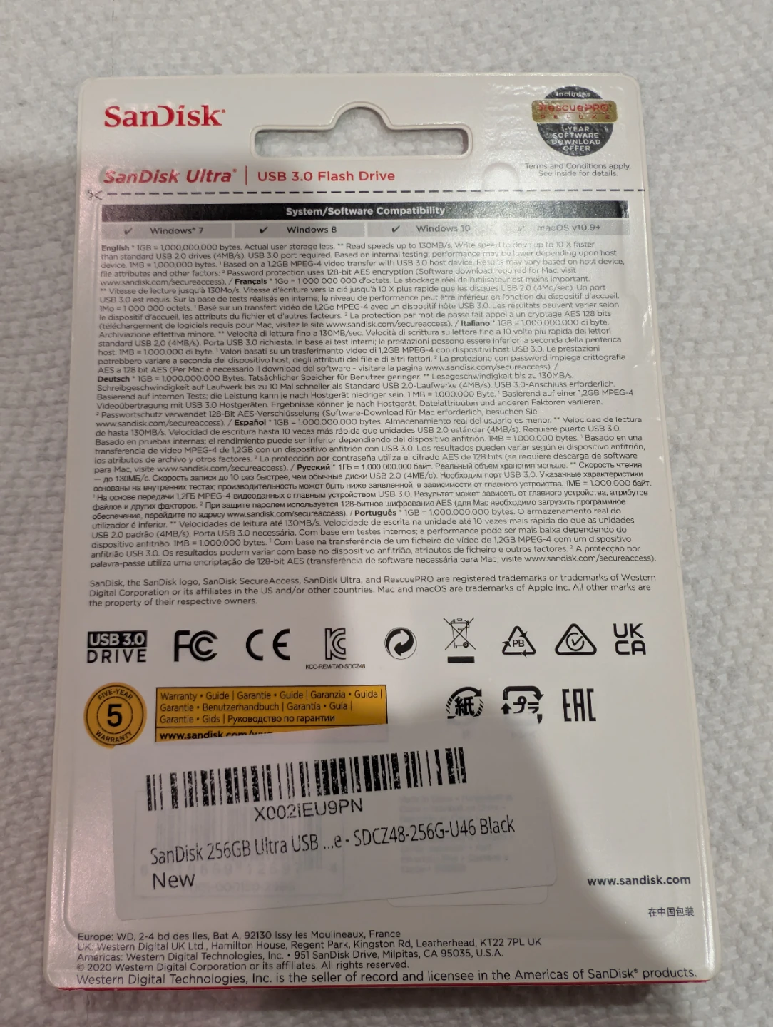 SanDisk Ultra 256GB USB 3.0 Flash Drive - photo 2