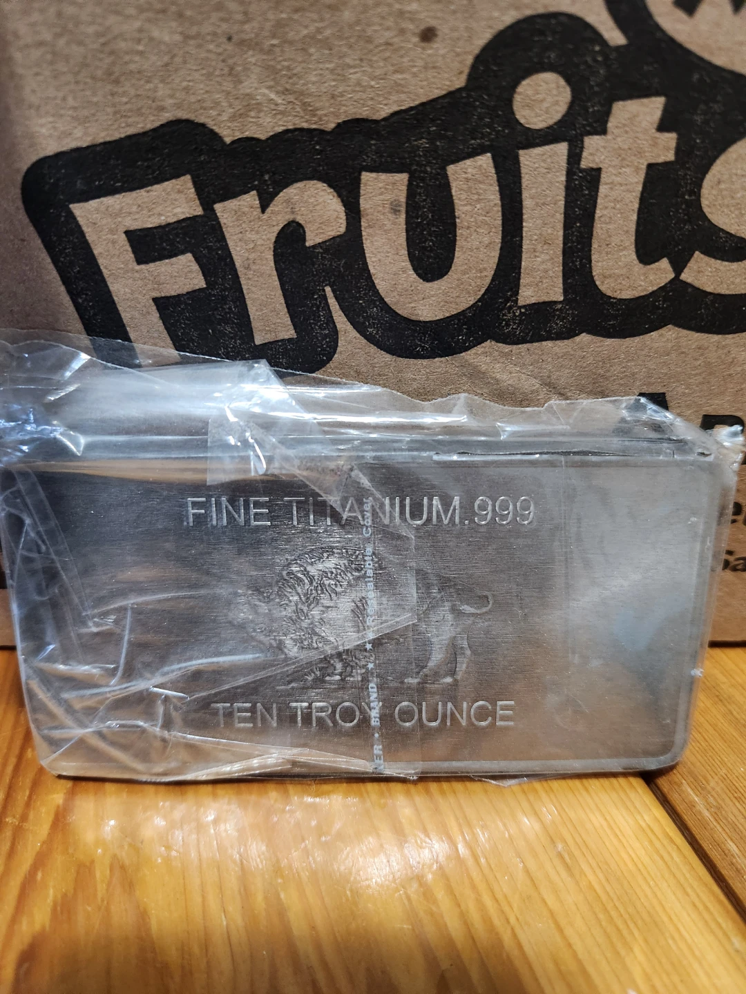 10 Troy Ounce .999 Fine Titanium Bullion Bar - photo 2