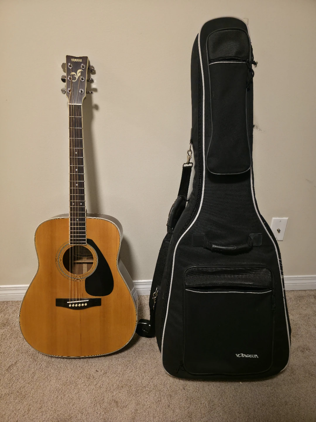 Yamaha Acoustic Guitar with Case ( model number FG423s )