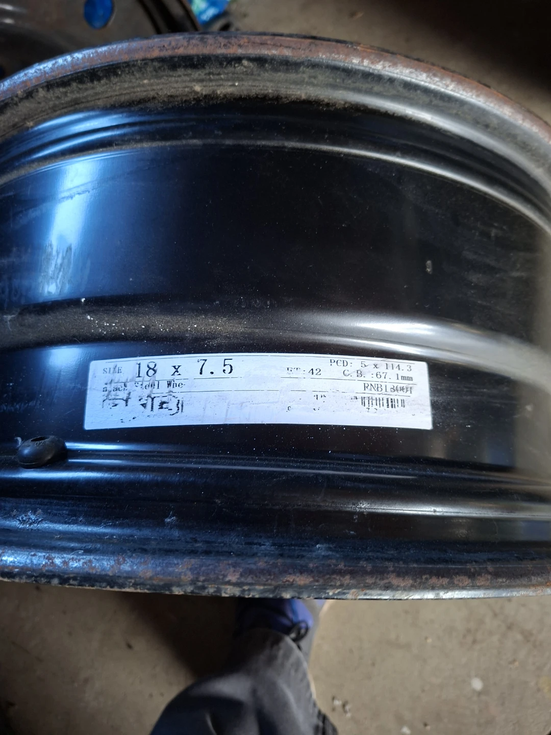 18" steel rim
