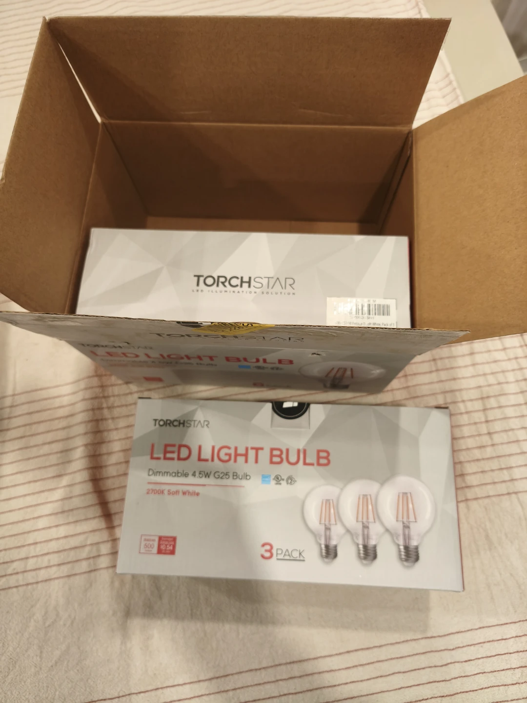 Torchstar Dimmable LED G25 Light Bulbs (3 Pack) - photo 3