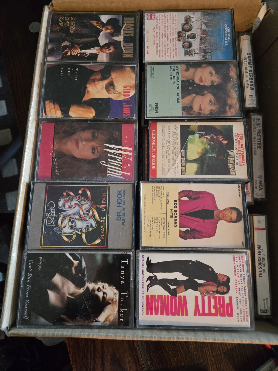 Collection of approx 45+ Vintage Music Cassette Tapes
