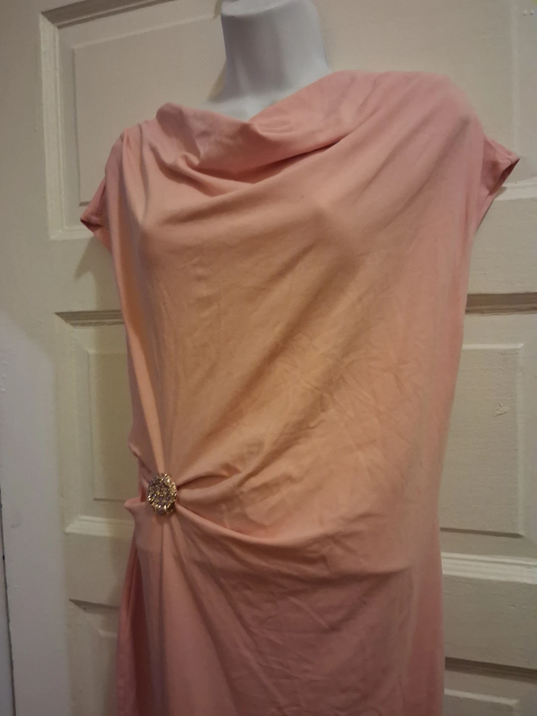Zesica Pink Midi Dress Size Large - photo 2
