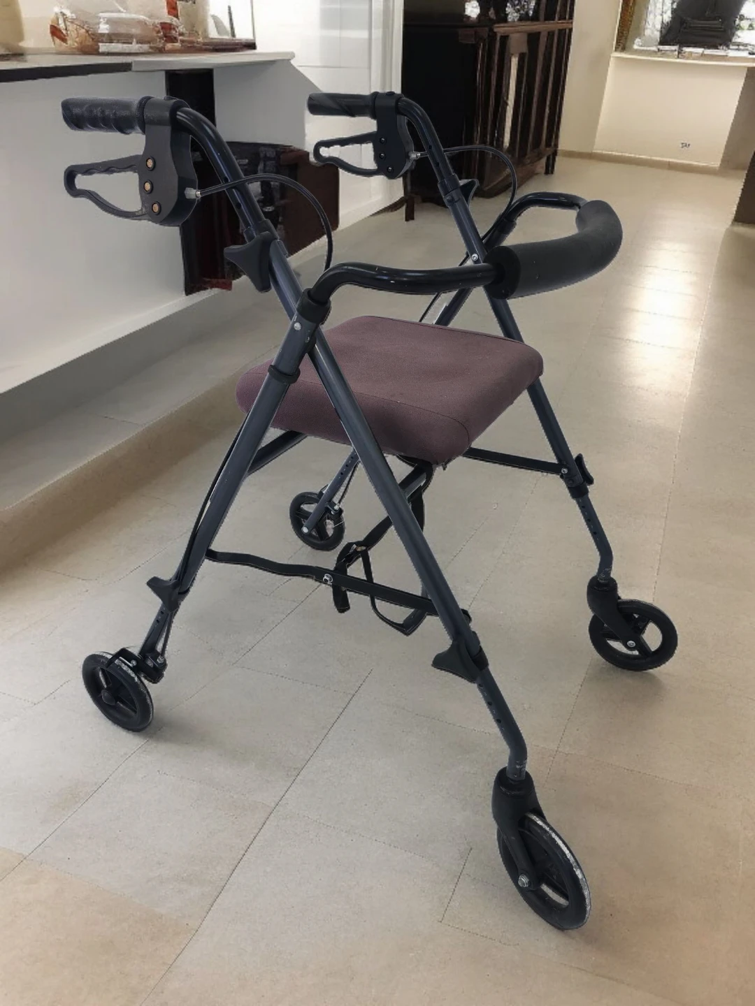 Walker Aluminum Rollator 6″ wheels - photo 2