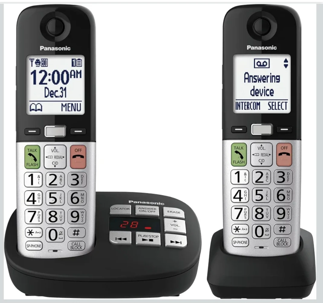 Panasonic Cordless Phone System / 2 Handsets / New - photo 4