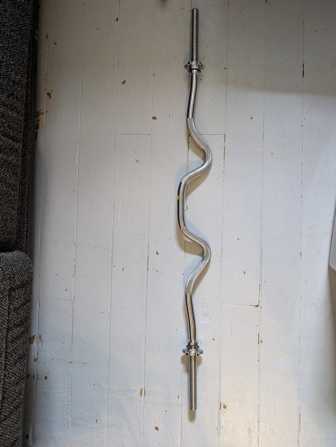 Barbell, handle and weights. (read description)