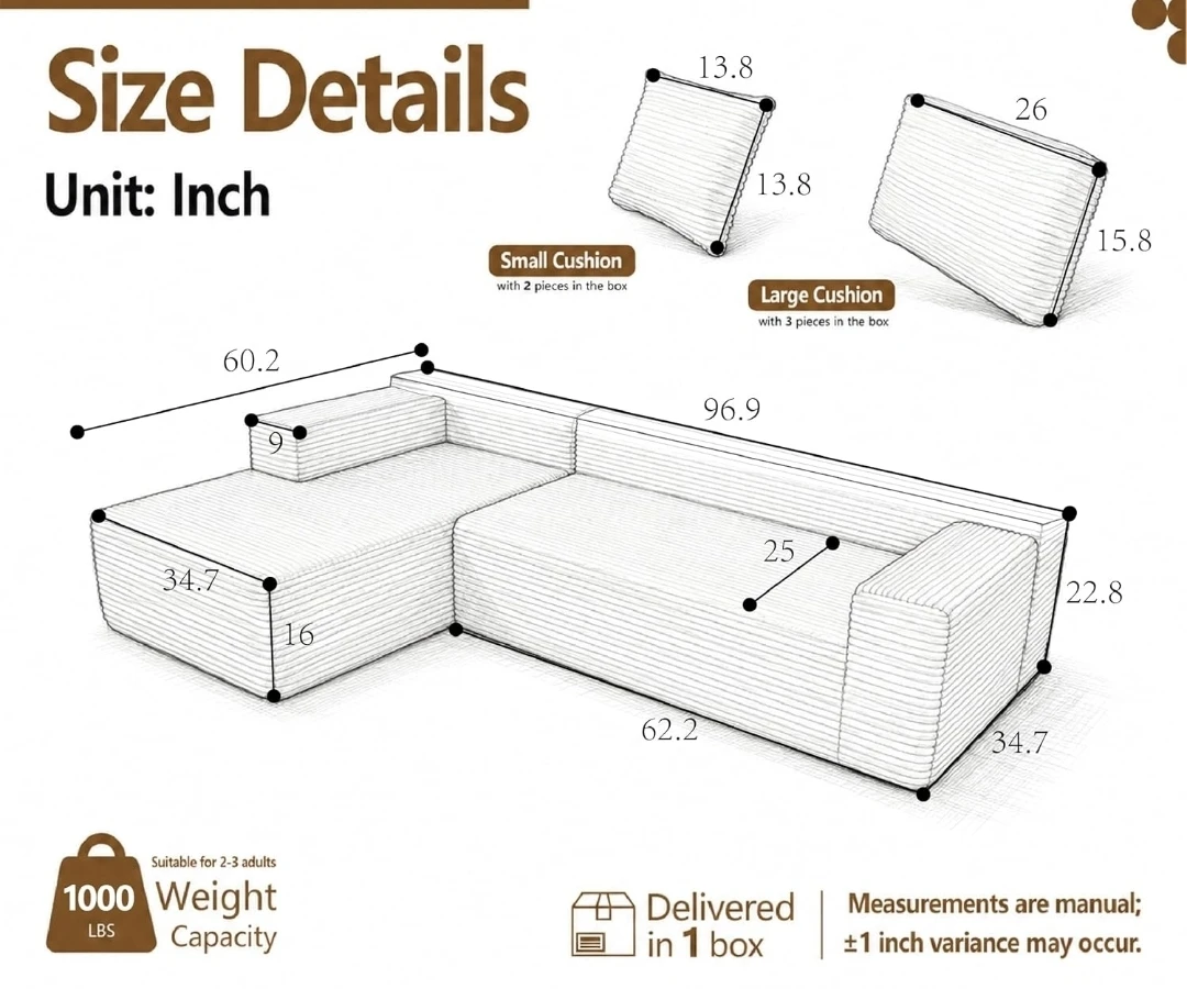 Boneless Couch - Please Read Description - photo 5