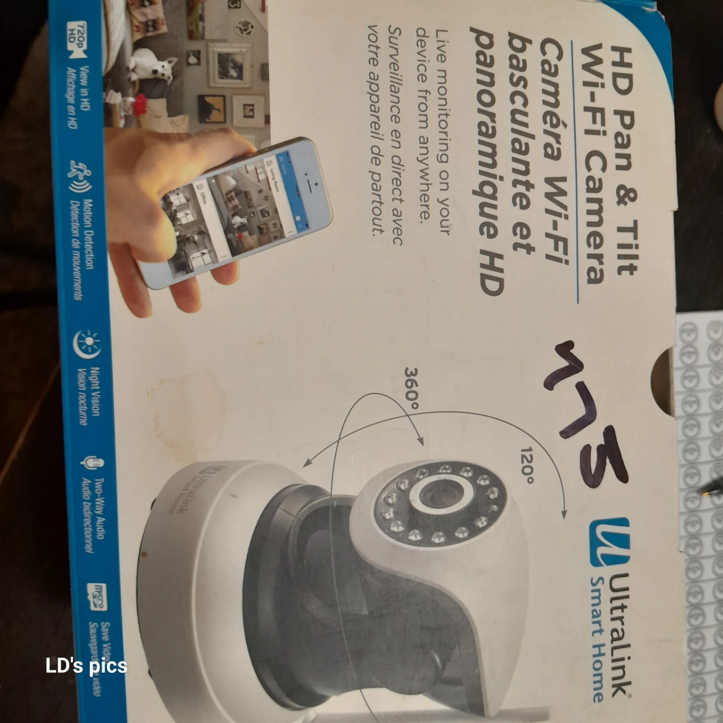 Ultralink HD Pan & Tilt Wi-Fi Smart Home Camera