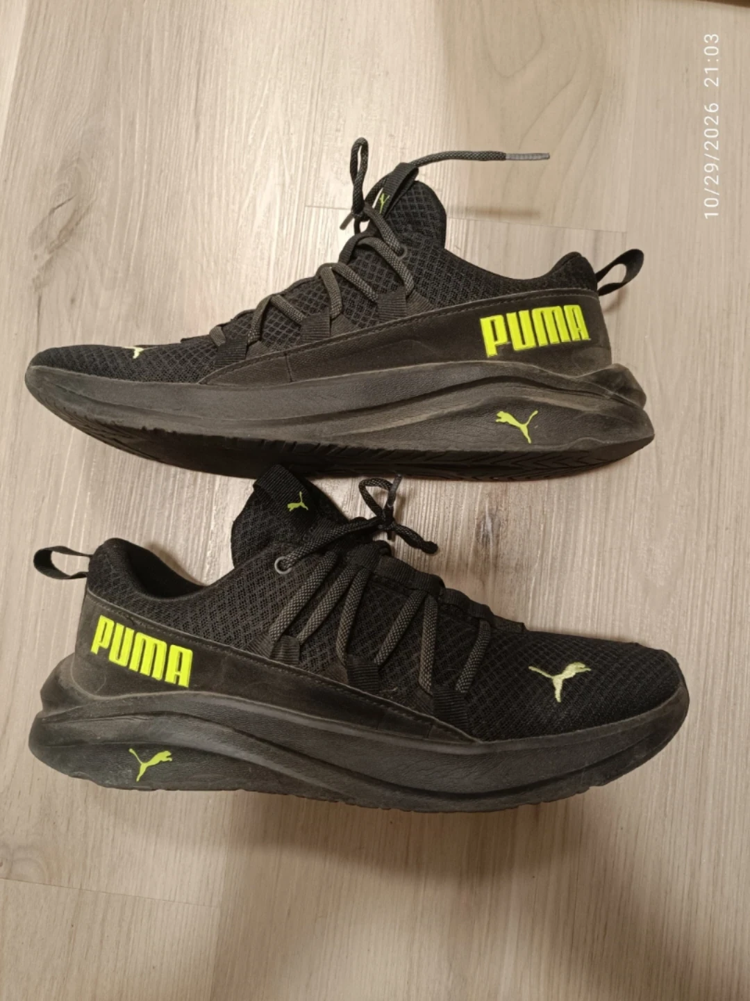 Puma Black Running Shoes - Size 8.5 CA