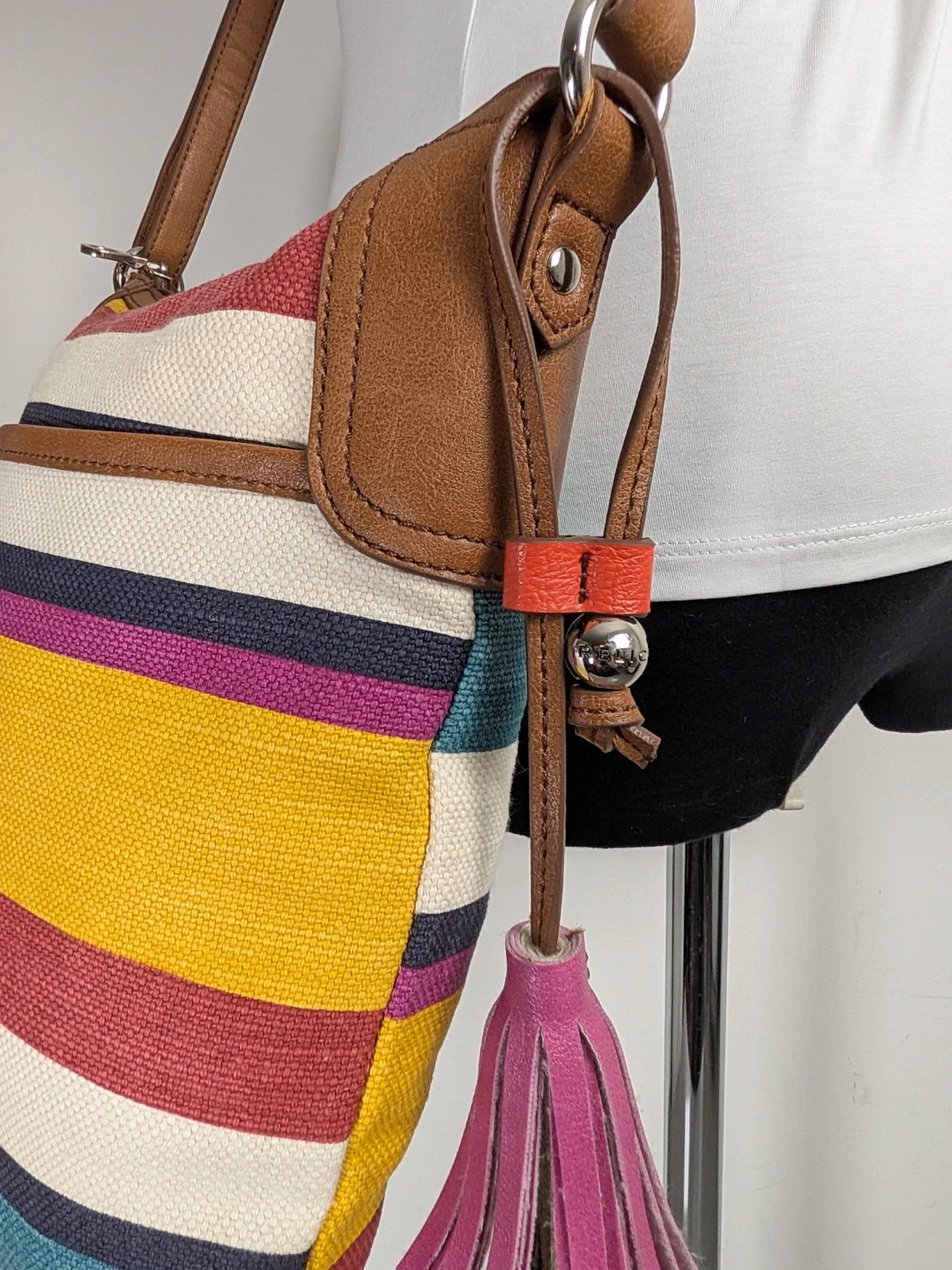 Relic Multi-Coloured Striped Crossbody Bag Fossil - photo 3