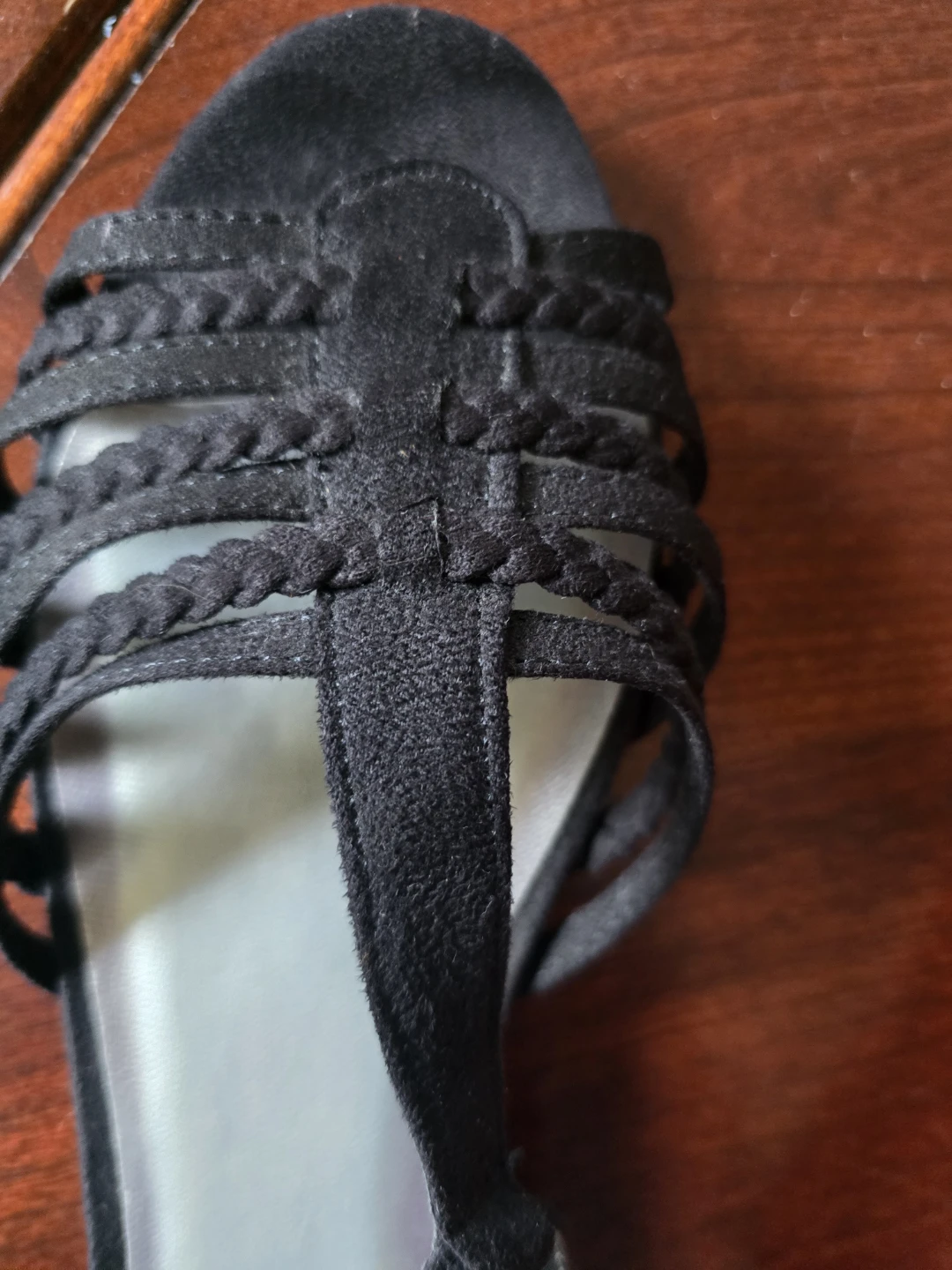 Predictions Black Sandals Size 9.5 - photo 2
