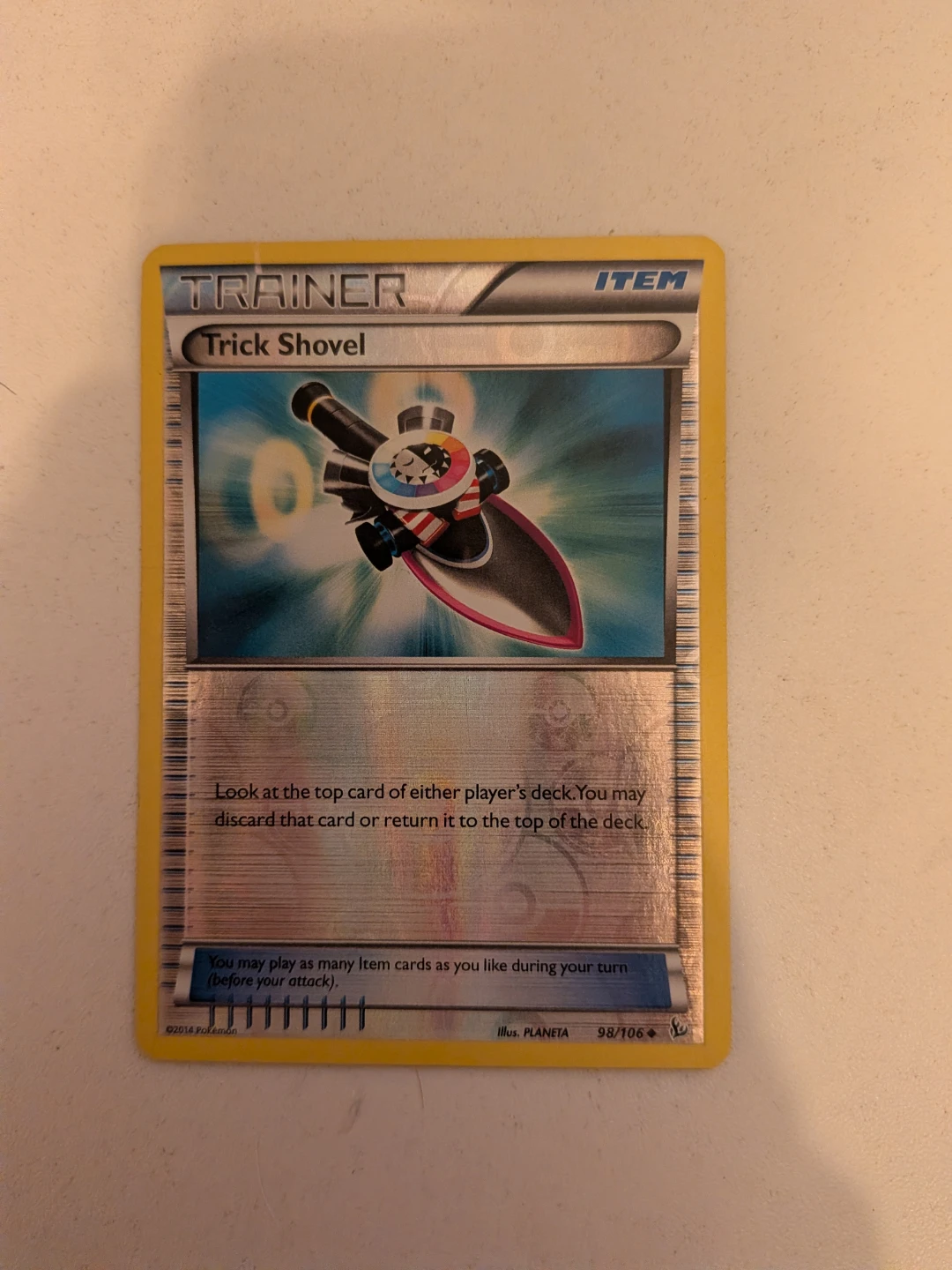 Pokemon Trading Card: Trick Shovel Trainer Card