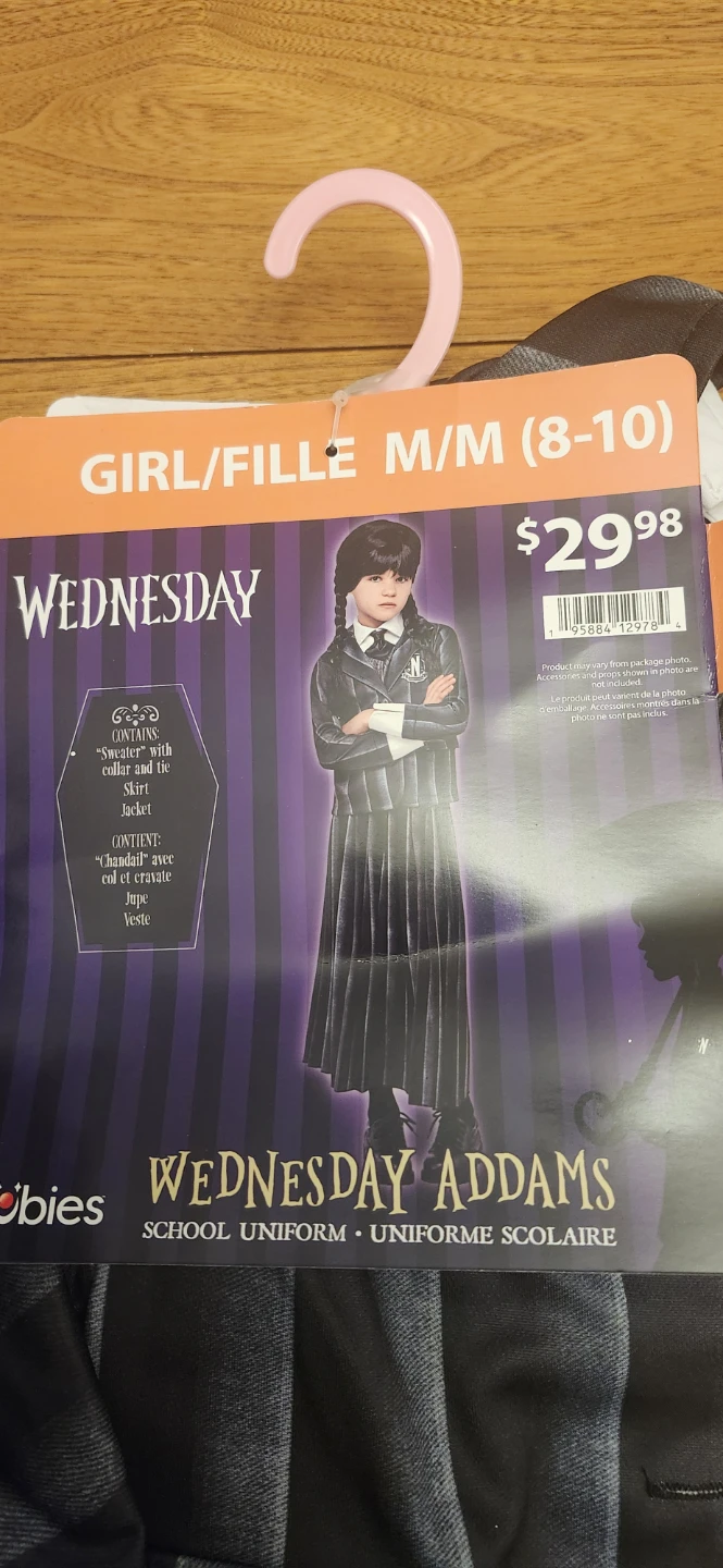 Rubies Wednesday Addams School Uniform Costume