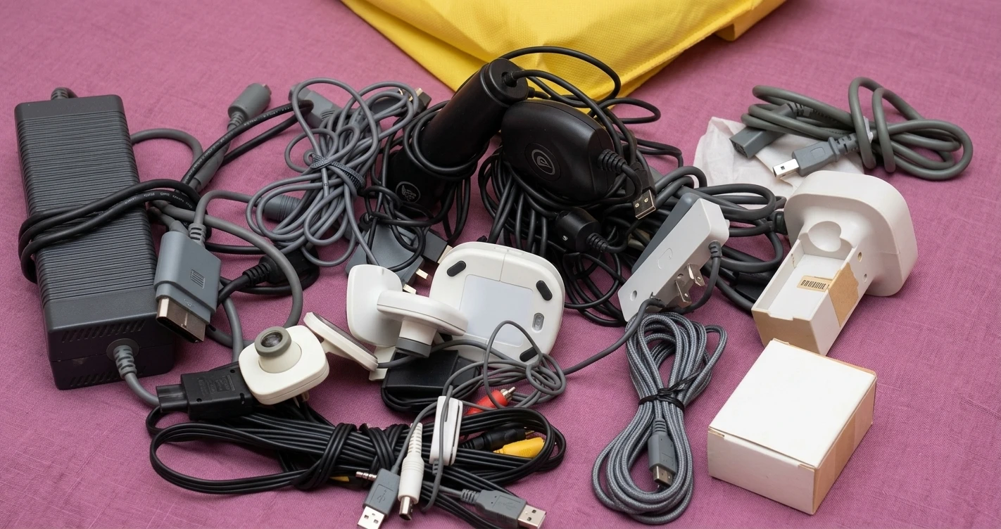 Assorted Xbox Electronic Cables and Accessories