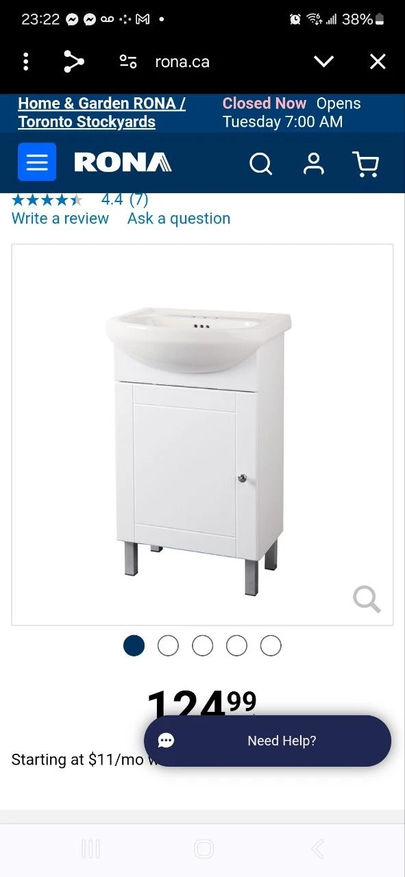 White Bathroom Vanity Cabinet ONLY – Sink Not Included - photo 3