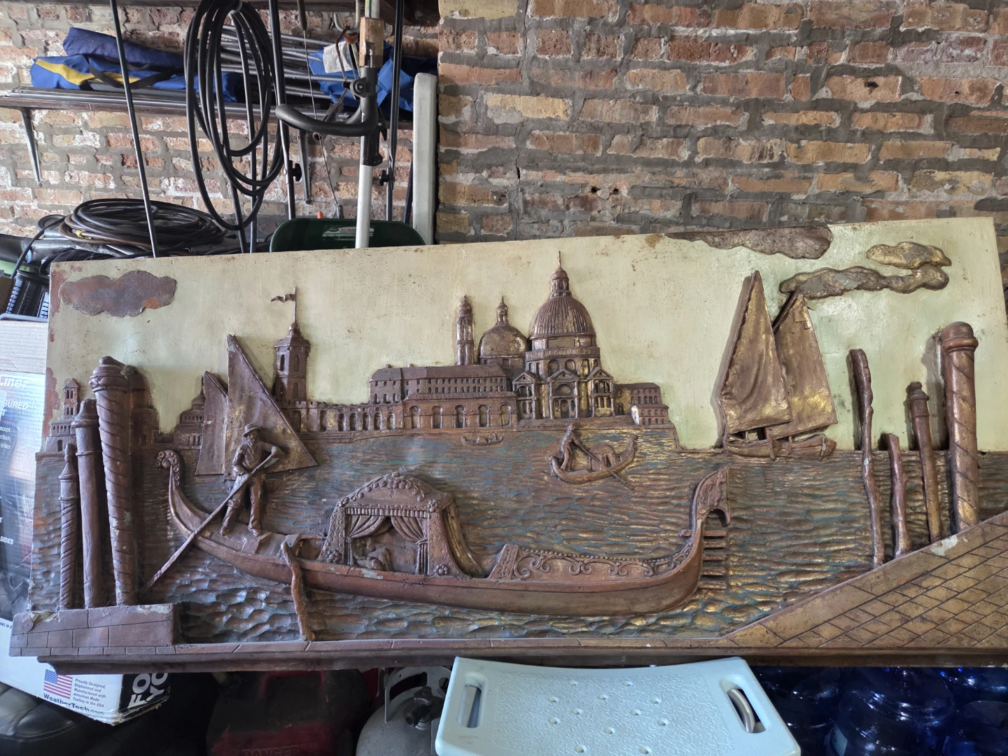 Venetian Scene Relief Wall Art