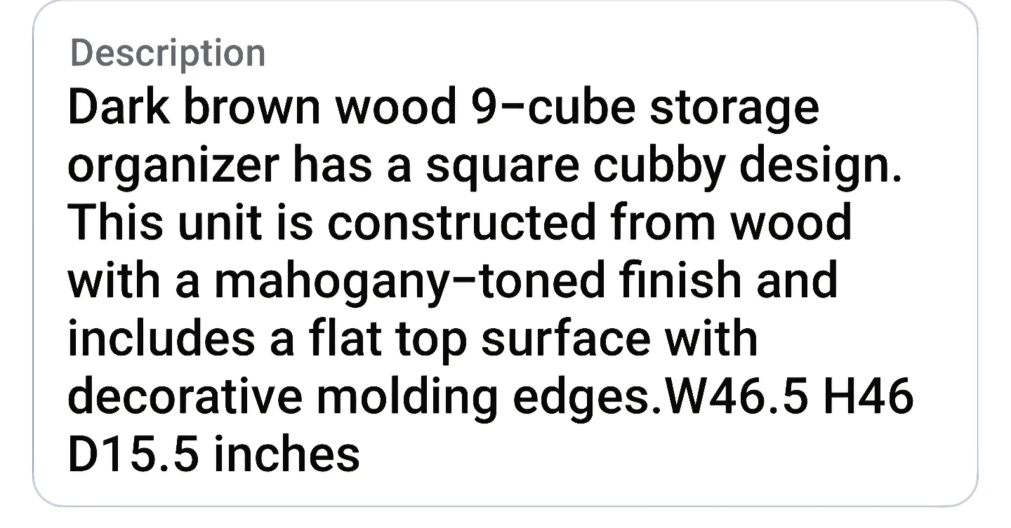 Dark Brown 9-Cube Storage Unit - photo 5