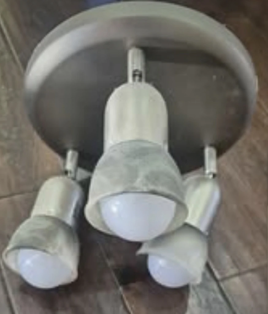 Brushed Nickel 3-Light Ceiling Fixture - photo 3