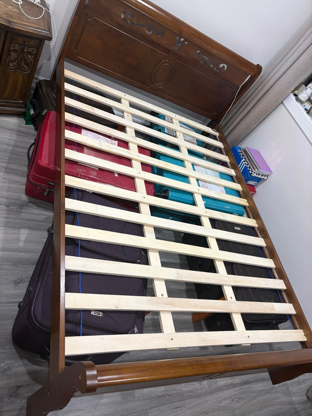 Double Wooden bed frame - photo 3