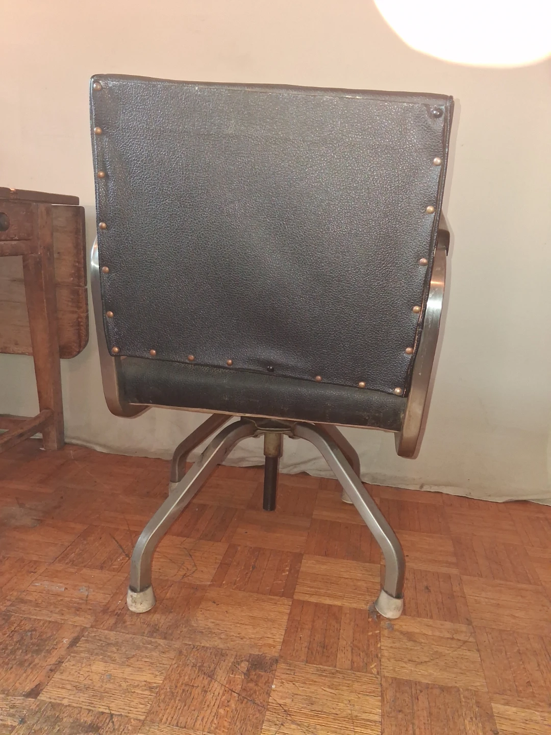 Vintage Black Vinyl Office Chair For Sale - photo 4