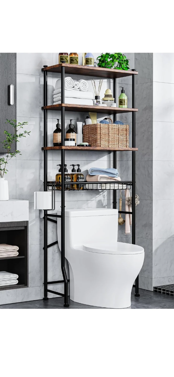 Over-the-toilet storage rack