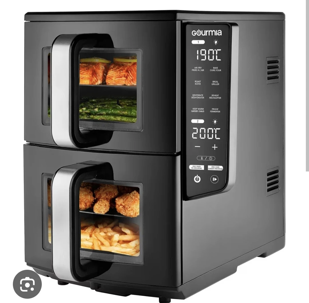 Gourmia Dual Basket Air Fryer 10 quart