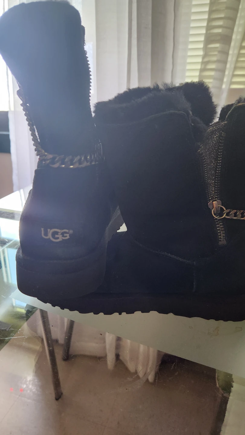 UGG Black Chain Detail Boots