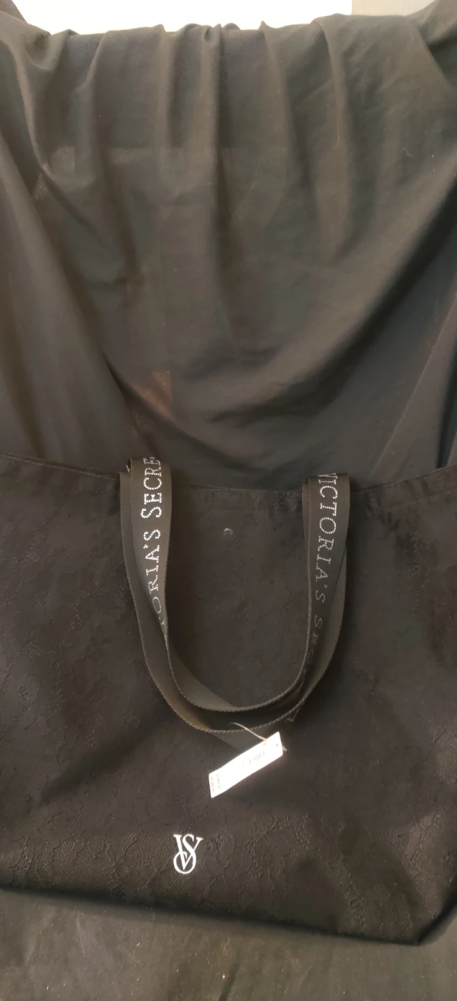 Victoria's Secret sheer  Black Lace Tote Bag