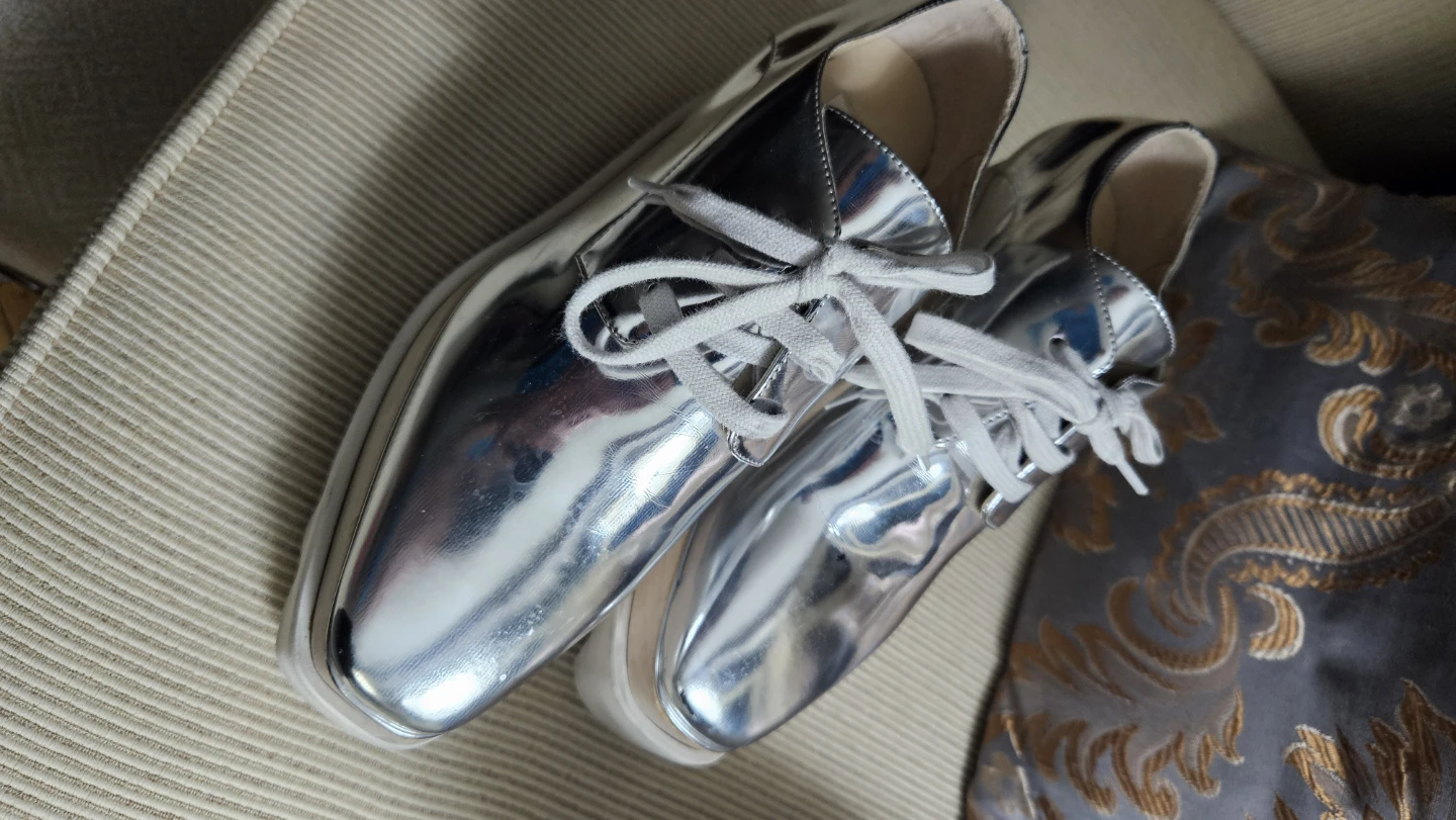 Stella McCartney Metallic Platform Shoes