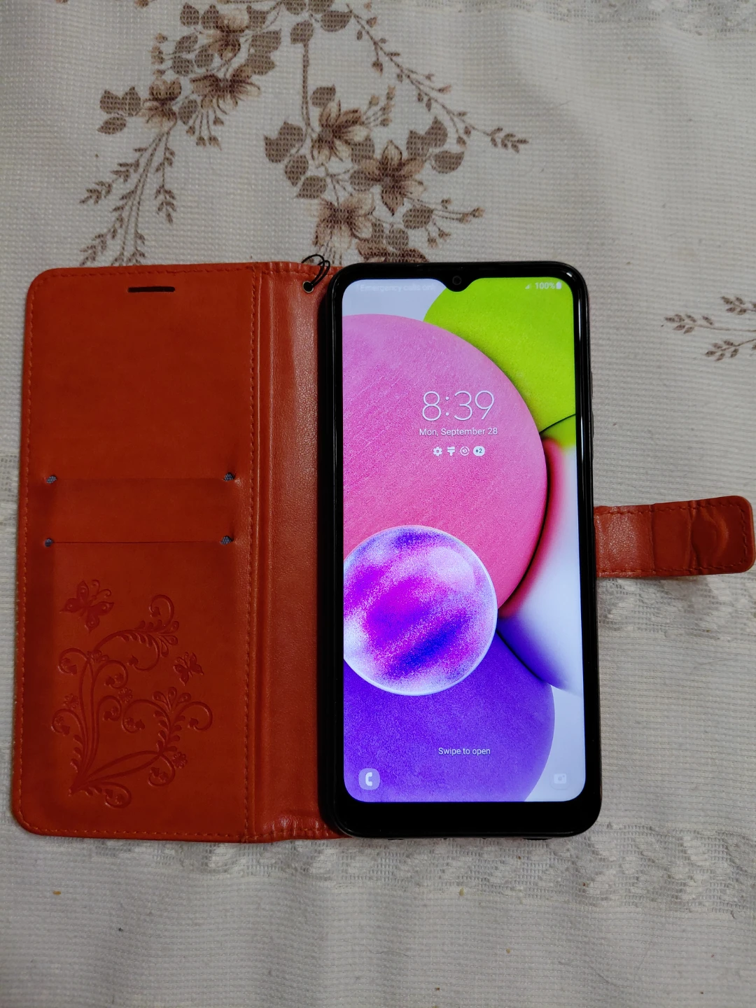 Samsung Galaxy A03s 32GB – Unlocked – With Leather Wallet Case