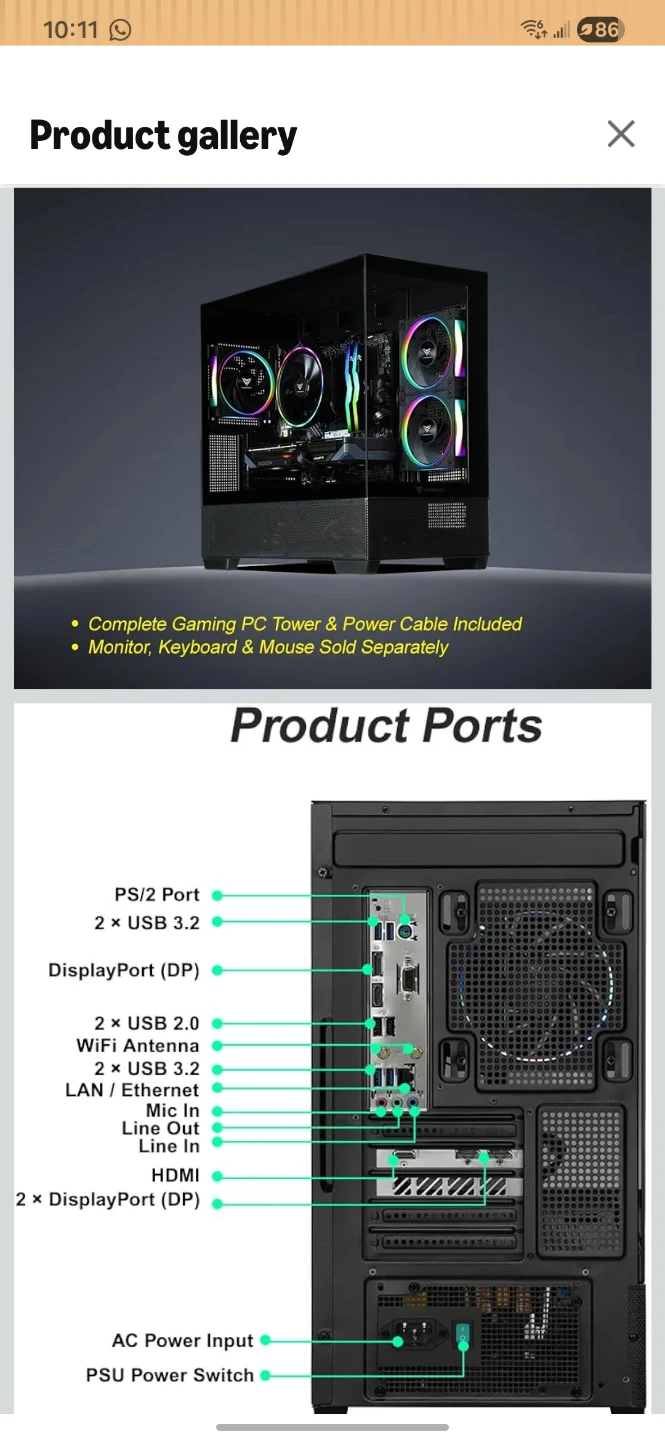 Armoury Gaming PC - AMD Ryzen 5 7600, RTX 4060 - photo 5
